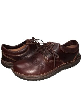 Born Crown Ravine Brown Leather Rugged Casual Oxford Shoes SZ 9